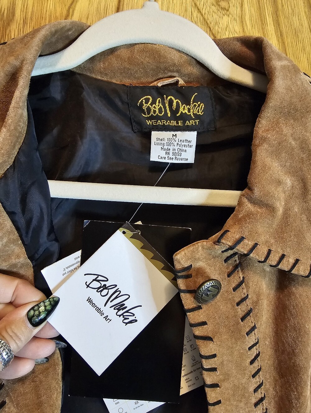 Bob Mackie Wearable Art Women's Brown Suede Fringe Jacket - NWT!! - Picture 3 of 4